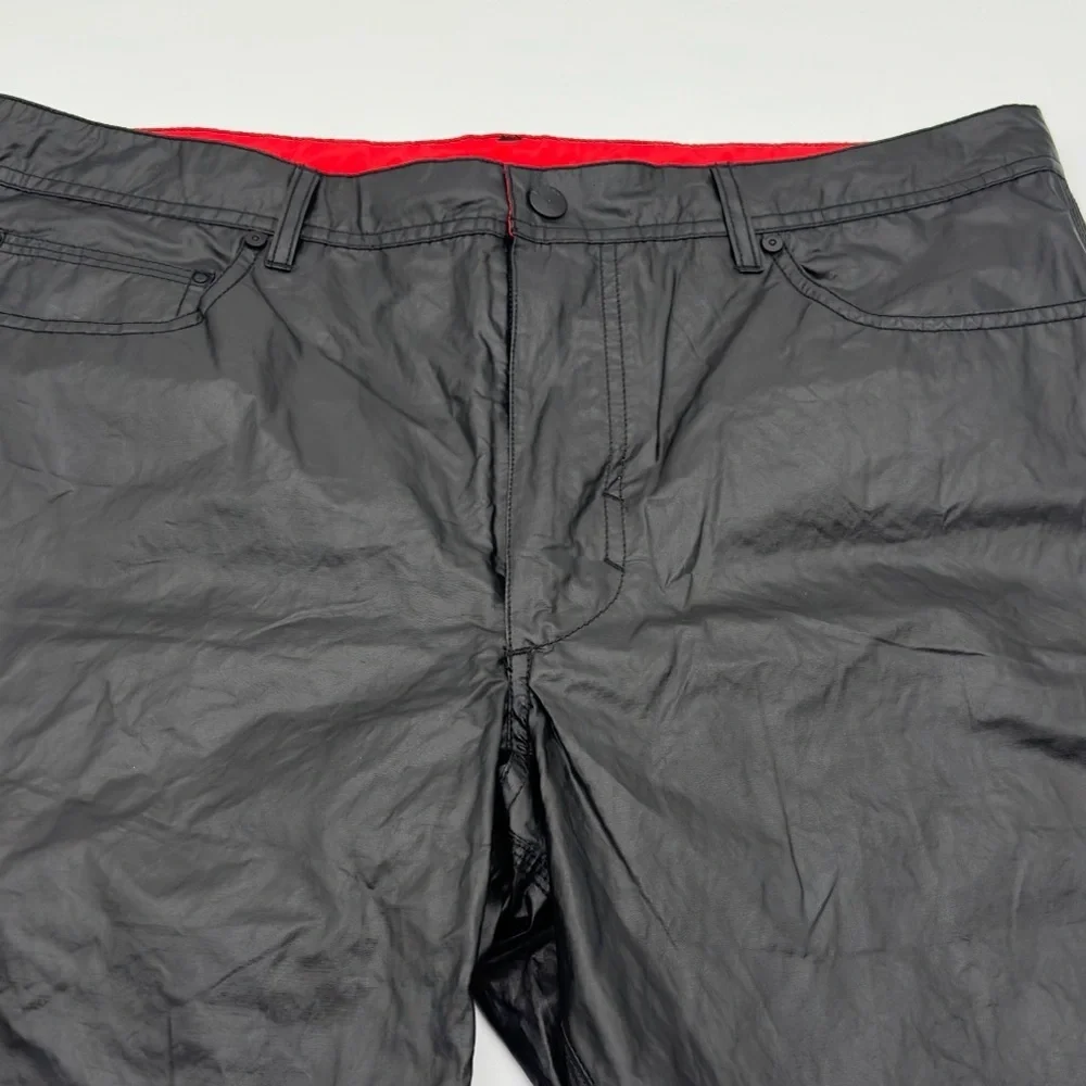 Diesel Waykeeki-F Board Shorts Men' Size 36 Metallic Swim Trunks Wet Look Coated